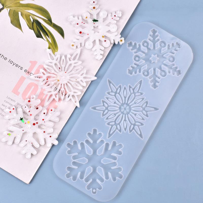 Christmas Hollow Snowflake Orn - Christmas Craft Embellishment ulasan dan harga
