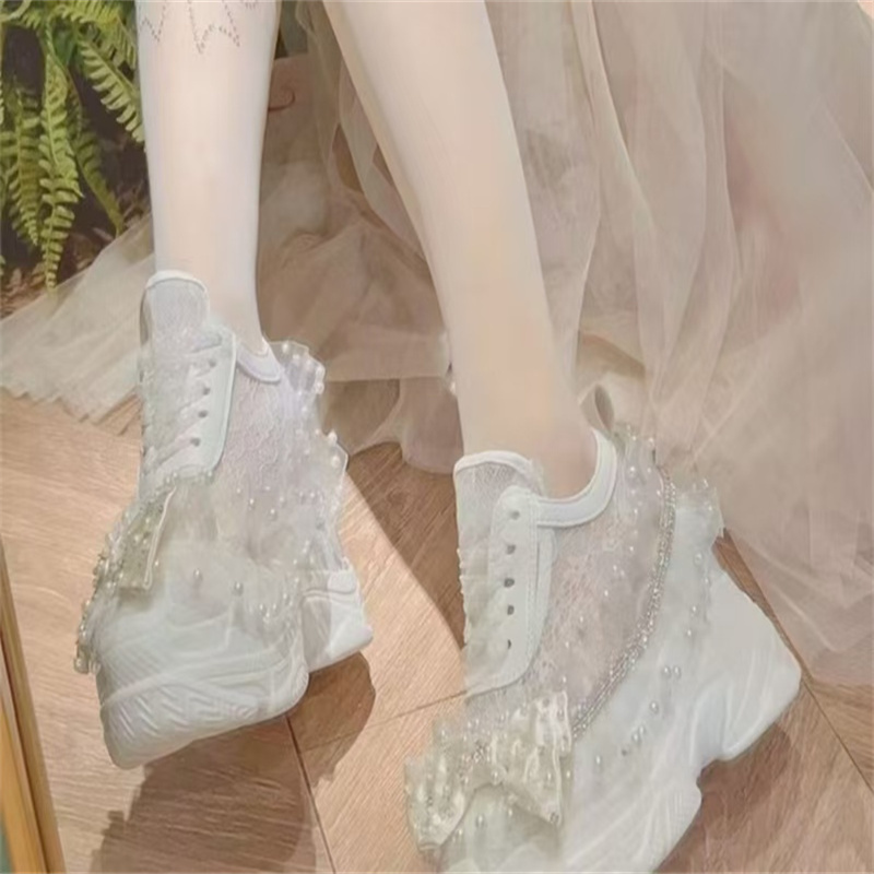 Thick bottom lace ribbon rhine - Crystal Mesh Fabric ulasan dan harga