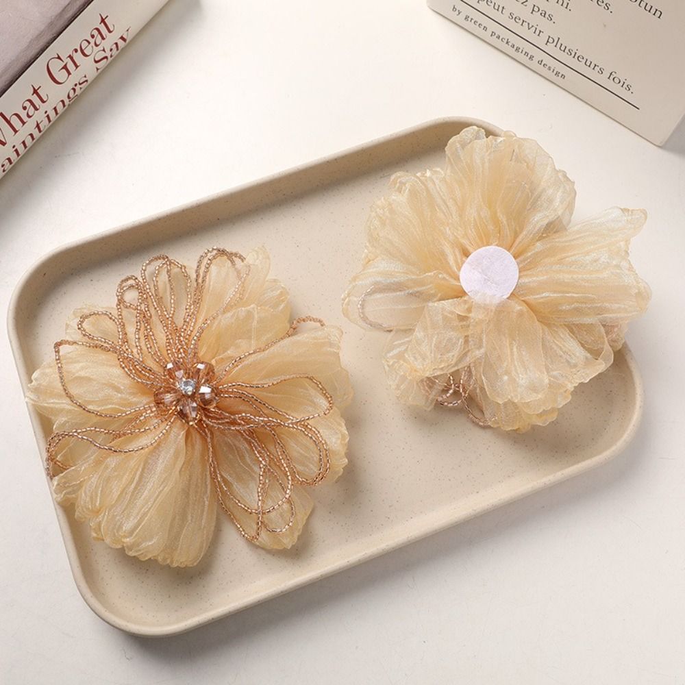 Organza Fabric Flower Patch Cr - Crystal Mesh Fabric ulasan dan harga