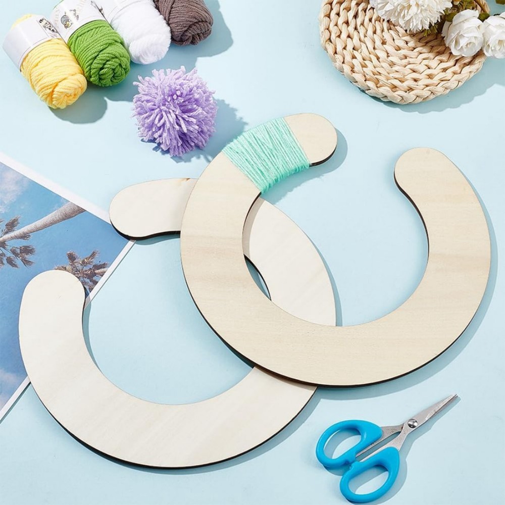 2pcs Wooden Pom Pom Maker Set  - Pom Pom Maker Tool ulasan dan harga