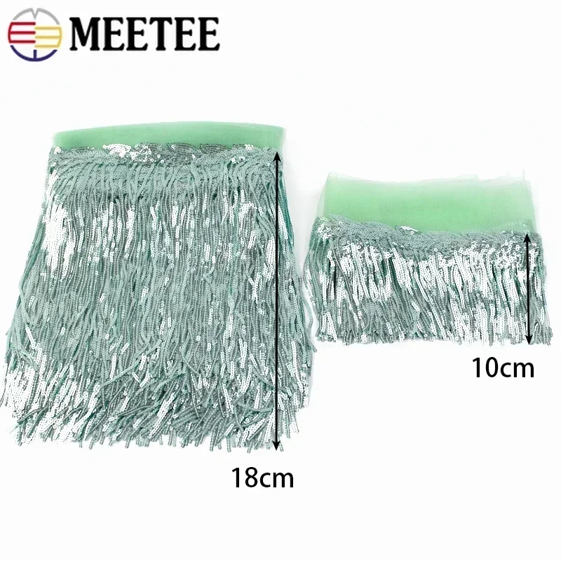 2/5/10Yards Sequin Embroidery  - Fringe Ribbon Sewing ulasan dan harga