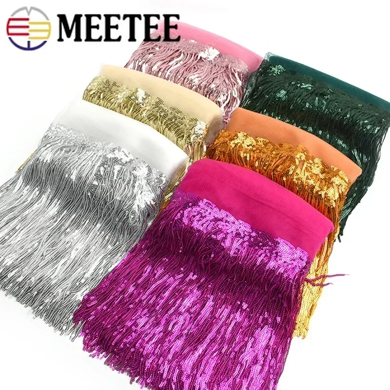 2/5/10Yards Sequin Embroidery  - Fringe Ribbon Sewing ulasan dan harga