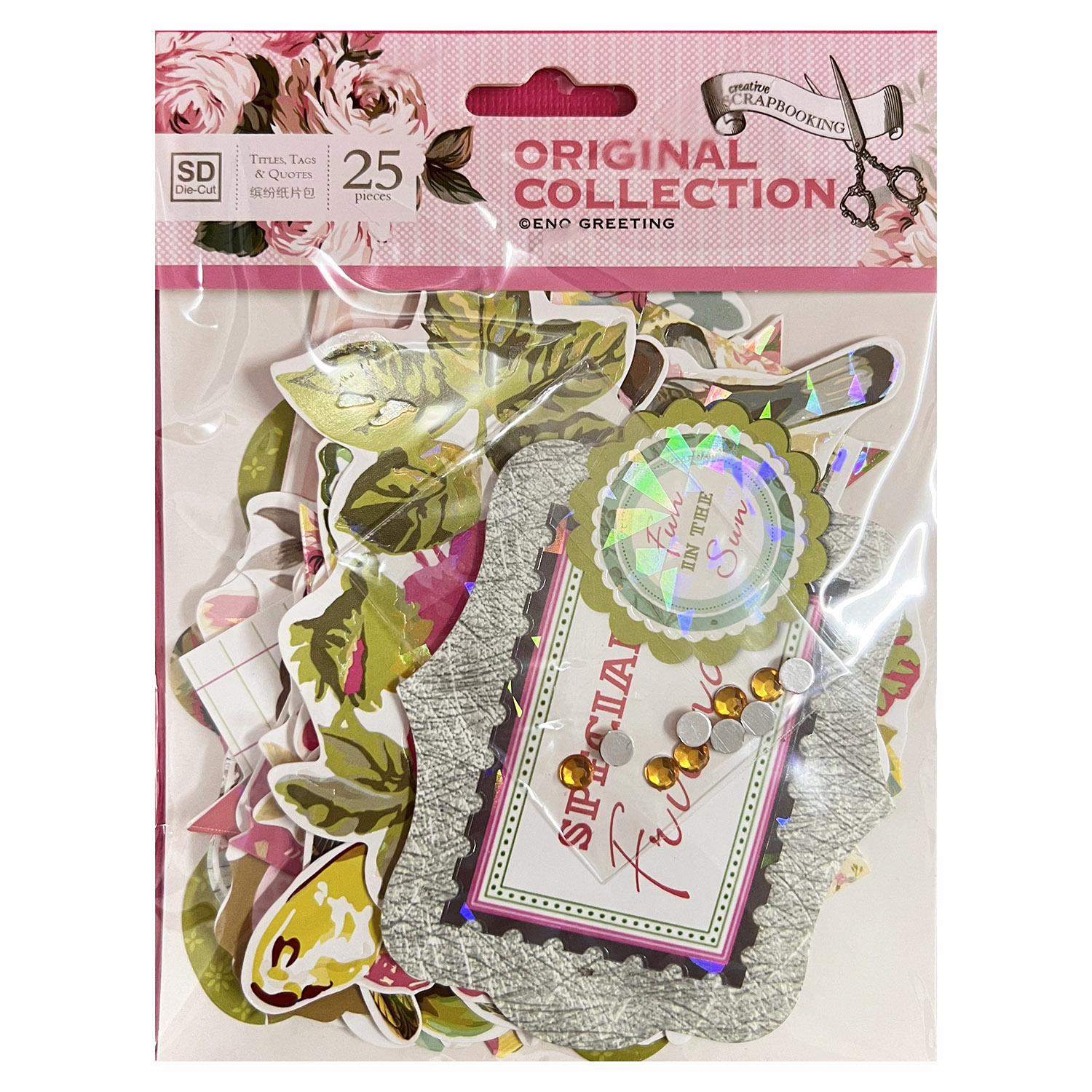Garden Cardstock Embellishment - Christmas Craft Embellishment ulasan dan harga