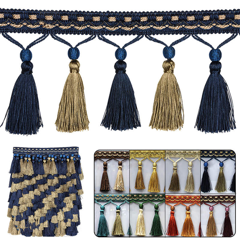 1/3M Tassel Fringe Trim Sewing - Beaded Trim Fringe ulasan dan harga