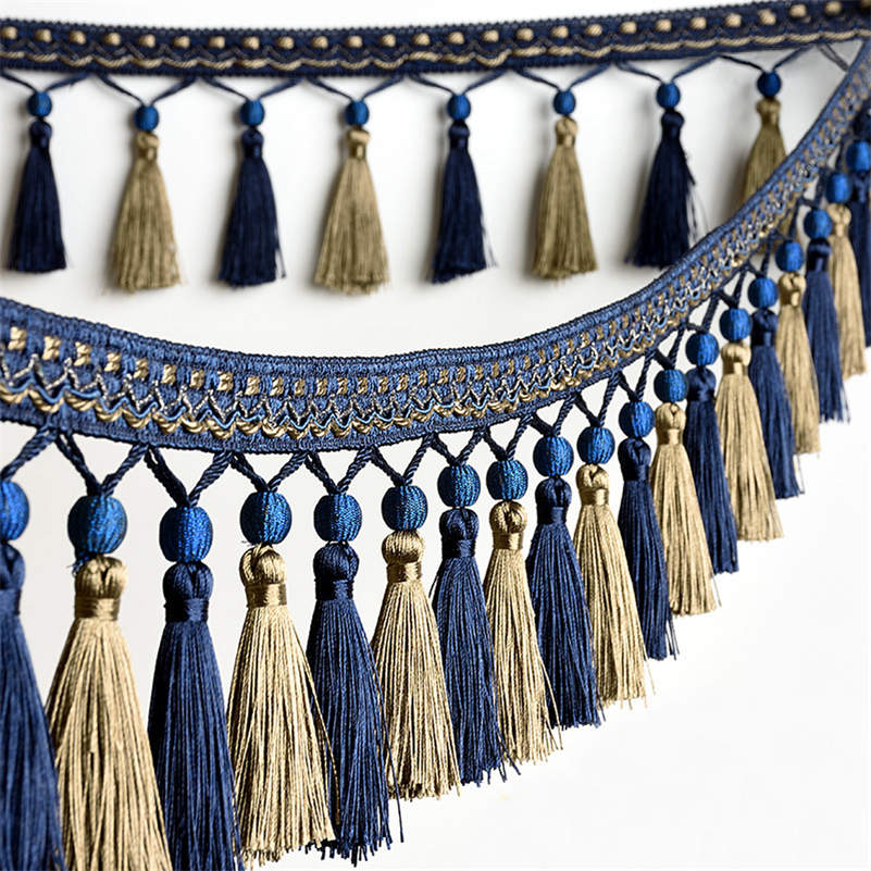 1/3M Tassel Fringe Trim Sewing - Beaded Trim Fringe ulasan dan harga