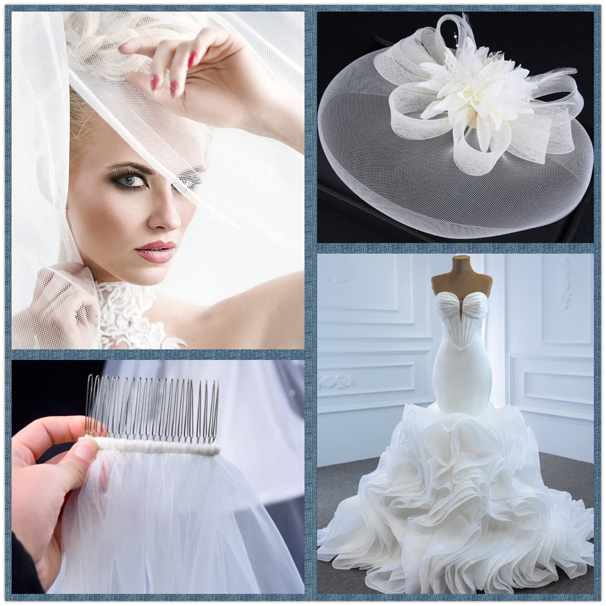 1-10cm Flat Plain Hard Stiff R - Crystal Mesh Fabric ulasan dan harga