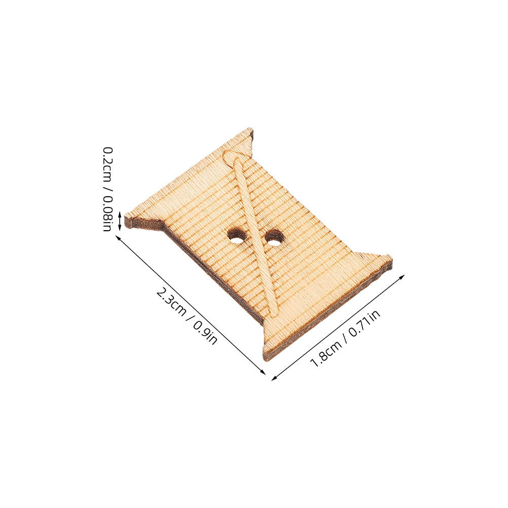 100Pcs Wooden Sewing Machine T - Embroidery Craft ulasan dan harga