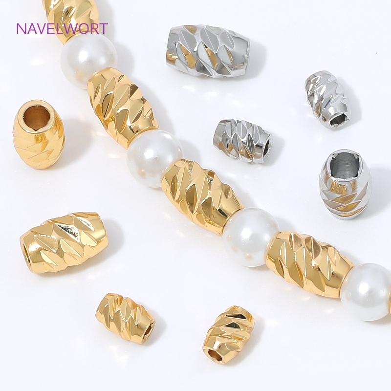 Brass 4/6mm Stripe Spacer Bead - Embroidery Craft ulasan dan harga