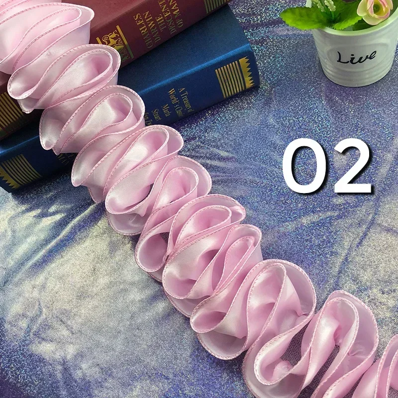 5Yards Pleated Ruffled Trim Sh - Fringe Ribbon Sewing ulasan dan harga